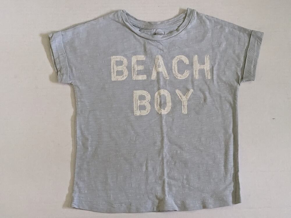 Little Co Tee Shirt Sz 5 Beach Boy Organic Cotton